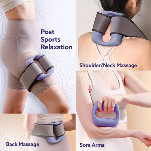 Ring Massager, Deep Tissue Massage, Mini Massage Gun for Pain Relief & Relaxation, Rechargeable, Handheld, 5 Speed Setting, 3 Modes, For Men and Women